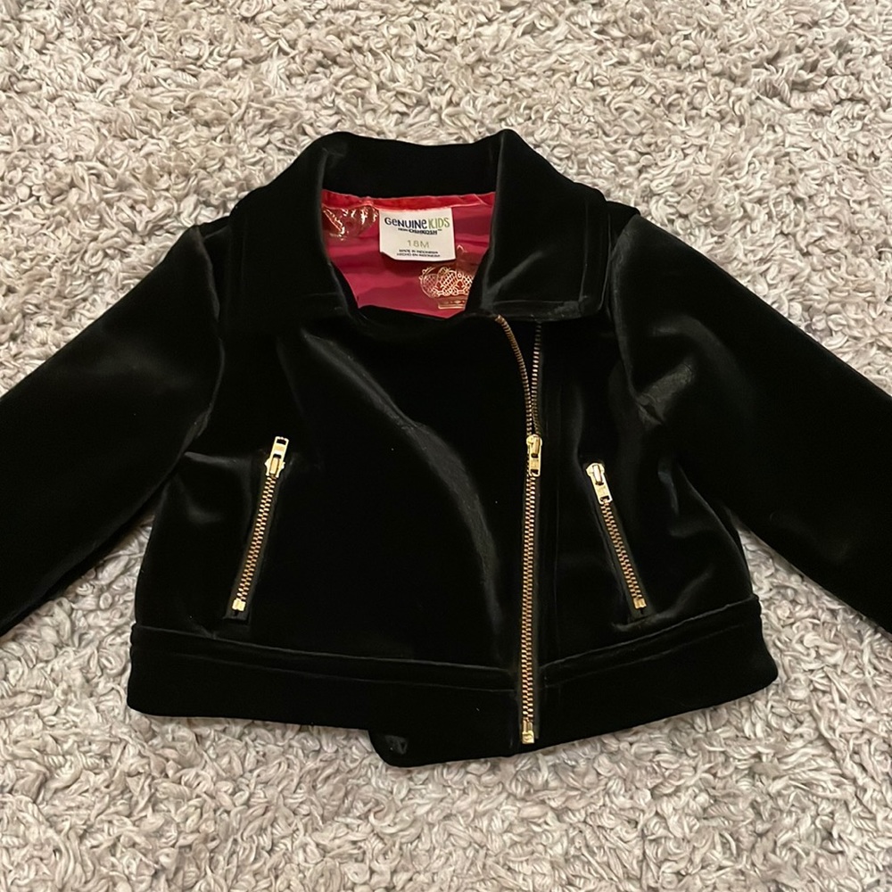 Genuine Kids by Oshkosh Asymmetrical Zip Velour Jacket